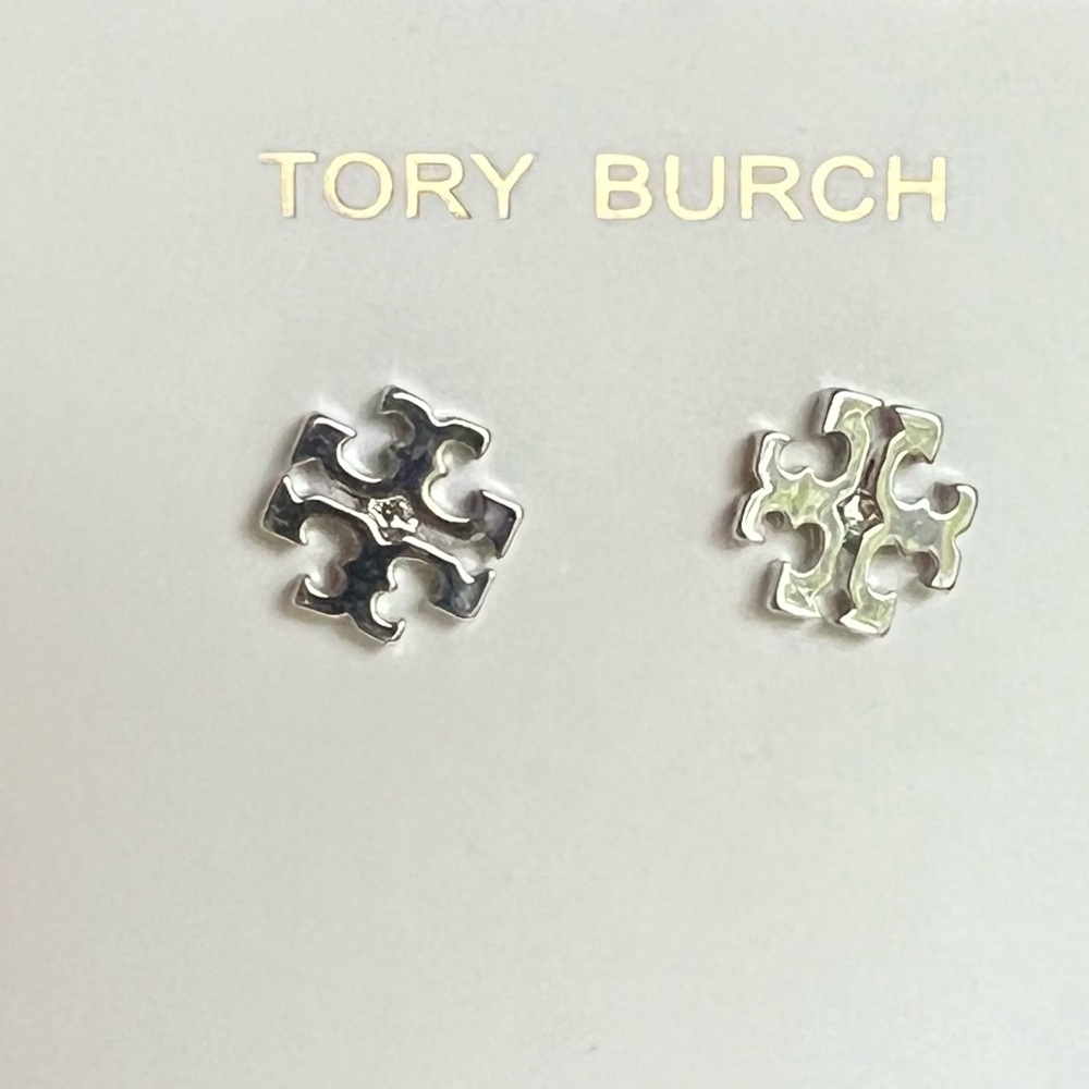 Tory Burch Silver Stud Earrings
